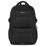 Рюкзак Berlingo City "Deep black" 45*31*14см, 2 отделения, 5 карманов, отделение для ноутбука, эргономичная спинка