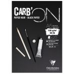 Скетчбук 20л., А5 Clairefontaine на склейке, мелкозер., черный, 120г/м2 Скетчбук 20л., А5 Clairefontaine на склейке, мелкозер., черный, 120г/м2
