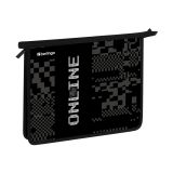 Папка для тетрадей 1 отделение, А5 Berlingo "Online", 240*205*40мм, пластик, на молнии