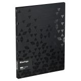 Папка с пружинным скоросшивателем Berlingo "Triangle Black" А4, 17мм, 1000мкм, черная, с внутр. карманом
