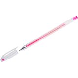 Ручка гелевая Crown "Hi-Jell Color" розовая, 0,7мм Ручка гелевая Crown "Hi-Jell Color" розовая, 0,7мм