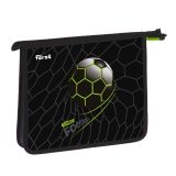 Папка для тетрадей 1 отделение, А5 Först "Street Football" , 240*205*40 мм, пластик, на молнии