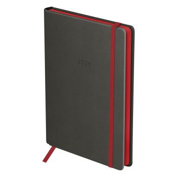 Ежедневник датированный 2026г., А5, 176л., твердый переплет, кожзам, BG 