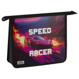 Папка для тетрадей 2 отделения, ArtSpace "Speed Racer", А5, пластик, на молнии
