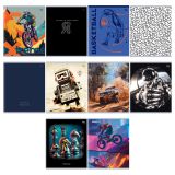 Тетрадь 48л., А5, клетка BG "Микс-10. мальчики", эконом