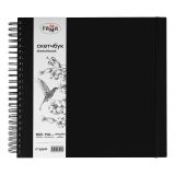 Скетчбук 100л., 300*300 Гамма "Студия", на спирали, черный, твердая обложка, на резинке, белая, 110г/м2