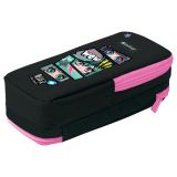 Пенал 2 отделения, 205*80*55 Berlingo "Never or ever", полиэстер, внутренний органайзер, магнит