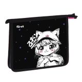 Папка для тетрадей 1 отделение, А5 Först "Plush Dream" , 240*205*40 мм, пластик, на молнии