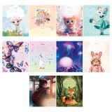 Тетрадь 18л., клетка BG "Микс-10. Девочки", эконом