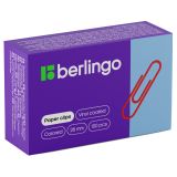 Скрепки 28мм, Berlingo, 100шт., цветные, карт. упаковка Скрепки 28мм, Berlingo, 100шт., цветные, карт. упаковка