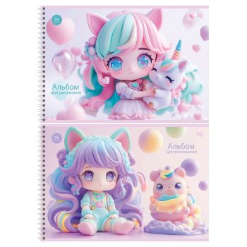 Альбом для рисования 24л., А4, на гребне BG 