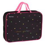 Папка текстильная с ручками 1 отделение, А4 Berlingo "Love yourself", 350*265*75мм, текстиль, на молнии