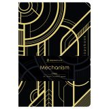 Тетрадь 40л., А5, клетка на сшивке Greenwich Line "Механизм", "софт-тач" ламинация, тиснение фольгой, тон. блок 80г/м2