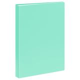 Папка с 40 вкладышами СТАММ А4, 21мм, 500мкм, пластик, пастель, мятная
