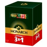 Кофе растворимый Monarch "Strong", 3в1, порошкообразный, порционный, 24 пакетиков*13г, мягкая упаковка Кофе растворимый Monarch "Strong", 3в1, порошкообразный, порционный, 24 пакетиков*13г, мягкая упаковка
