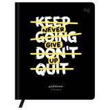 Дневник 1-11 кл. 48л. (твердый) BG "Не сдавайся", иск. кожа (балакрон), печать, ляссе