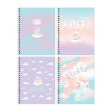 Тетрадь 80л., А5, клетка на гребне BG "Пушистый", матовая ламинация