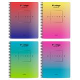 Тетрадь 96л., A5, клетка Berlingo "Radiance", 80г/м2, софт-тач, ассорти