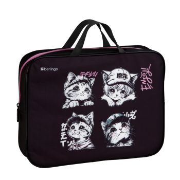 Папка текстильная с ручками 1 отделение, А4 Berlingo 