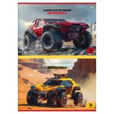 Альбом для рисования 16л., А4, на скрепке BG "Внедорожники", эконом