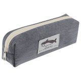 Пенал, 200*70*50 ArtSpace "Corduroy", серый вельвет, подкладка