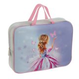 Папка текстильная с ручками 1 отделение, А4 Berlingo "Follow the magic", 350*265*75мм, текстиль, на молнии