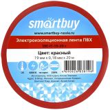 Изолента Smartbuy, 19мм*20м, 180мкм, красная, инд. упаковка