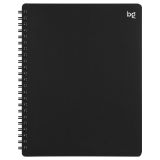Тетрадь 48л., А5, клетка на гребне BG "База", пластиковая обложка, черная