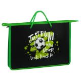 Папка с ручками А4 ArtSpace "Football", пластик, на молнии, 45мм