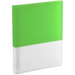 Папка на 4 кольцах Berlingo "Semicolor" А4, 24мм, 700мкм, D-кольца, с внутр. карманом, салатовая, софт-тач