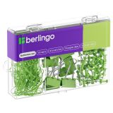 Набор мелкоофисных принадлежностей Berlingo, 120 предметов, зеленый, пластиковая упаковка Набор мелкоофисных принадлежностей Berlingo, 120 предметов, зеленый, пластиковая упаковка