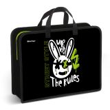 Папка с ручками 1 отделение, А4 Berlingo "Street Style", 340*245*100мм, пластик, на молнии