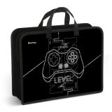 Папка с ручками 1 отделение, А4 Berlingo "Stream rider", 340*245*100мм, пластик, на молнии