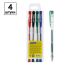 Набор гелевых ручек OfficeSpace, 4шт., 04цв., 1,0мм, европодвес