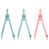 Циркуль ArtSpace металлический, 115мм, пластиковый пенал, пастельные цвета ассорти