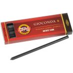 Грифели для цанговых карандашей Koh-I-Noor "Gioconda", 6B, 5,6мм, 6шт., круглый, пластиковый короб Грифели для цанговых карандашей Koh-I-Noor "Gioconda", 6B, 5,6мм, 6шт., круглый, пластиковый короб