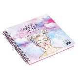 Скетчбук для акварели 20л., 190*190 Greenwich Line "Мечты в облаках" на гребне, 200г/м2