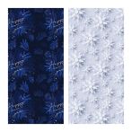 Упаковочная бумага глянц. 70*100см, MESHU "Snowfall", 80г/м2, ассорти 2 дизайна