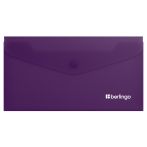 Папка-конверт на кнопке Berlingo "Soft Touch", C6, 200мкм, софт-тач, фиолетовая Папка-конверт на кнопке Berlingo "Soft Touch", C6, 200мкм, софт-тач, фиолетовая