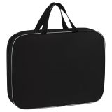 Папка с ручками Премиум А4 ArtSpace "Черная", полиэстер, на молнии, 70мм