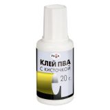Клей ПВА с кисточкой Гамма, 20г Клей ПВА с кисточкой Гамма, 20г