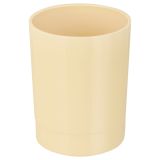 Подставка-стакан СТАММ "Лидер", пластиковая, круглая, бежевая