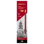 Набор карандашей ч/г Красин "1926" 12шт., 2Т(Н)-8М(B),  КЕДР,  заточен., карт.пенал, европодвес