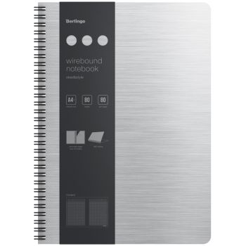 Бизнес-тетрадь А4+, 80л., Berlingo 