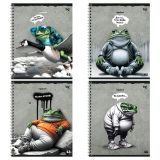 Тетрадь 48л., А5, линия на гребне BG "Ква-квамания", эконом