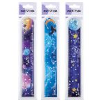 Линейка 15см MESHU "Universe" ПВХ с блестками, ассорти, европодвес