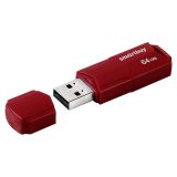 Память Smart Buy "Clue" 64GB, USB 2.0 Flash Drive, бордовый Память Smart Buy "Clue" 64GB, USB 2.0 Flash Drive, бордовый