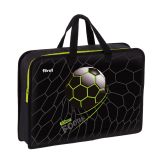 Папка с ручками 1 отделение, А4 Först "Street Football", 340*245*75мм, пластик, на молнии