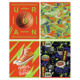 Тетрадь 48л., А5, линия BG "Свободный стиль", выб.лак "песок", с форзацем, 70г/м2