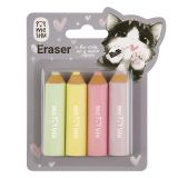Набор ластиков MESHU "Little Pencils" 4шт., 65*15*15мм, термопластичная резина, блистер, европодвес Набор ластиков MESHU "Little Pencils" 4шт., 65*15*15мм, термопластичная резина, блистер, европодвес